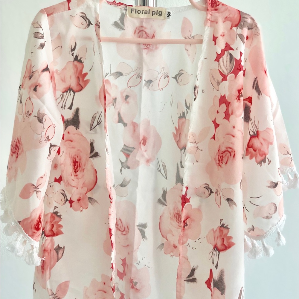 Flowered Kids Kimono